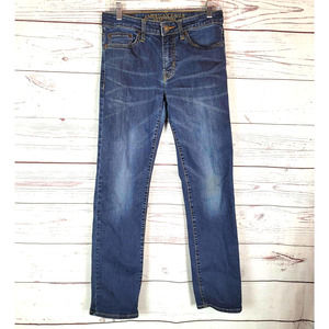 American Eagle Outfitters Blue Denim Slim Straight Jeans Men's Size 28x32